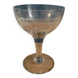 Coupe à champagne verre ciselé épi