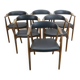Set of six chairs model 213 by Thomas Harlev for Farstrup, Denmark 1960.