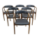 Set of six chairs model 213 by Thomas Harlev for Farstrup, Denmark 1960.