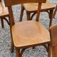 Set of 6 Baumann bistro chairs from the 50s stamp with iron