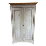 Antique patinated wardrobe - late 19th century