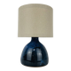 Vintage blue ceramic lamp, 1960s