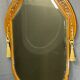 High mirror 118x78 art deco era solid walnut