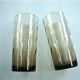Set of 8 vintage shaded brown glasses