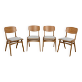 Mid-Century Boomerang Type 229XB Dining Chairs by Gościcińska Fabryka Mebli, Poland, 1960s, Set of 4