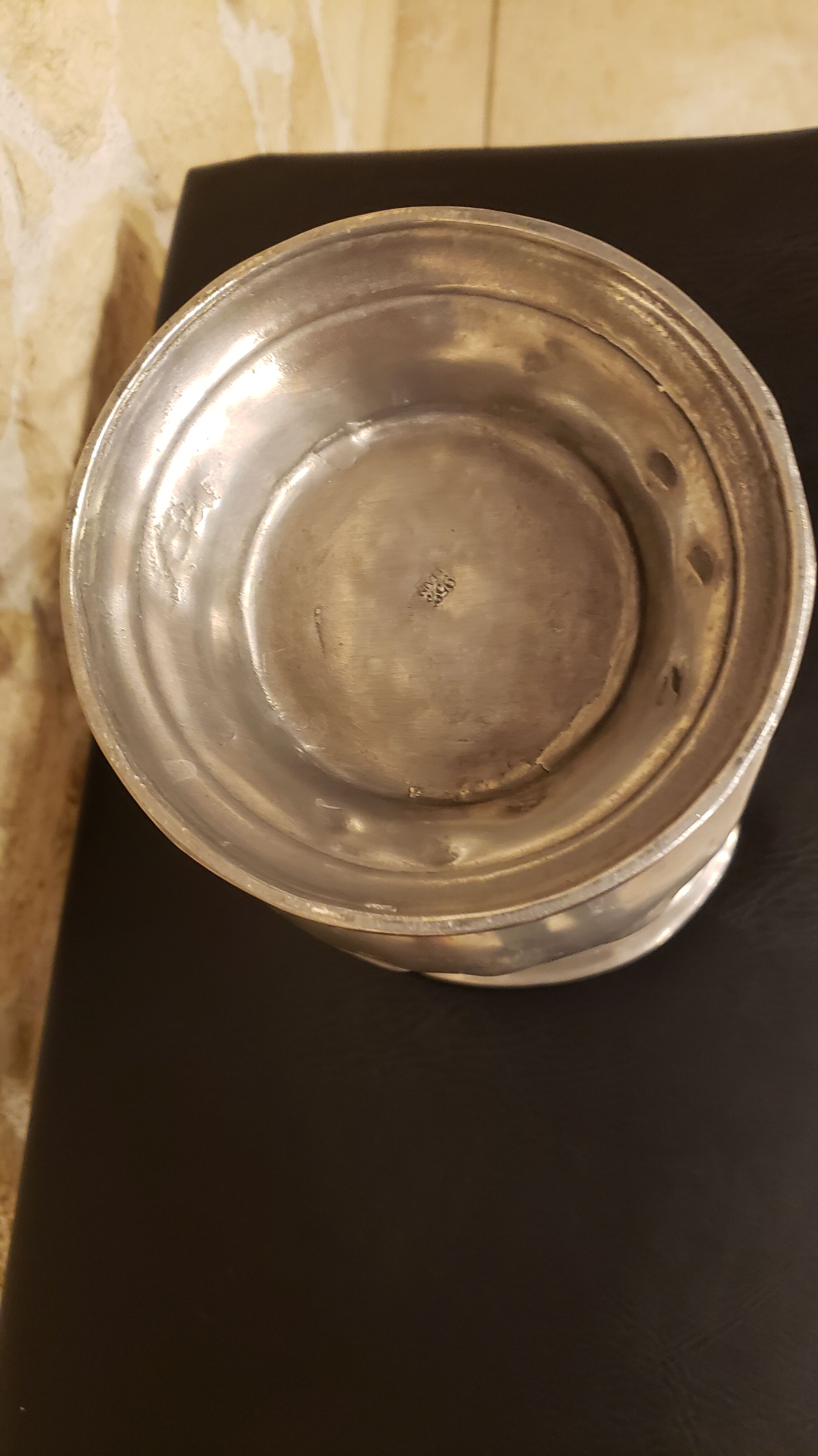 Tin pitcher decoration bunch of grapes