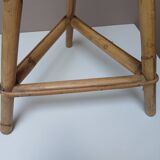 Vintage rattan stool