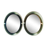 Pair of allibert swivel-illuminating mirrors