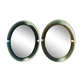 Pair of allibert swivel-illuminating mirrors