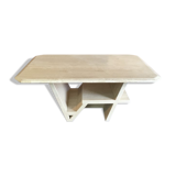 Travertine coffee table