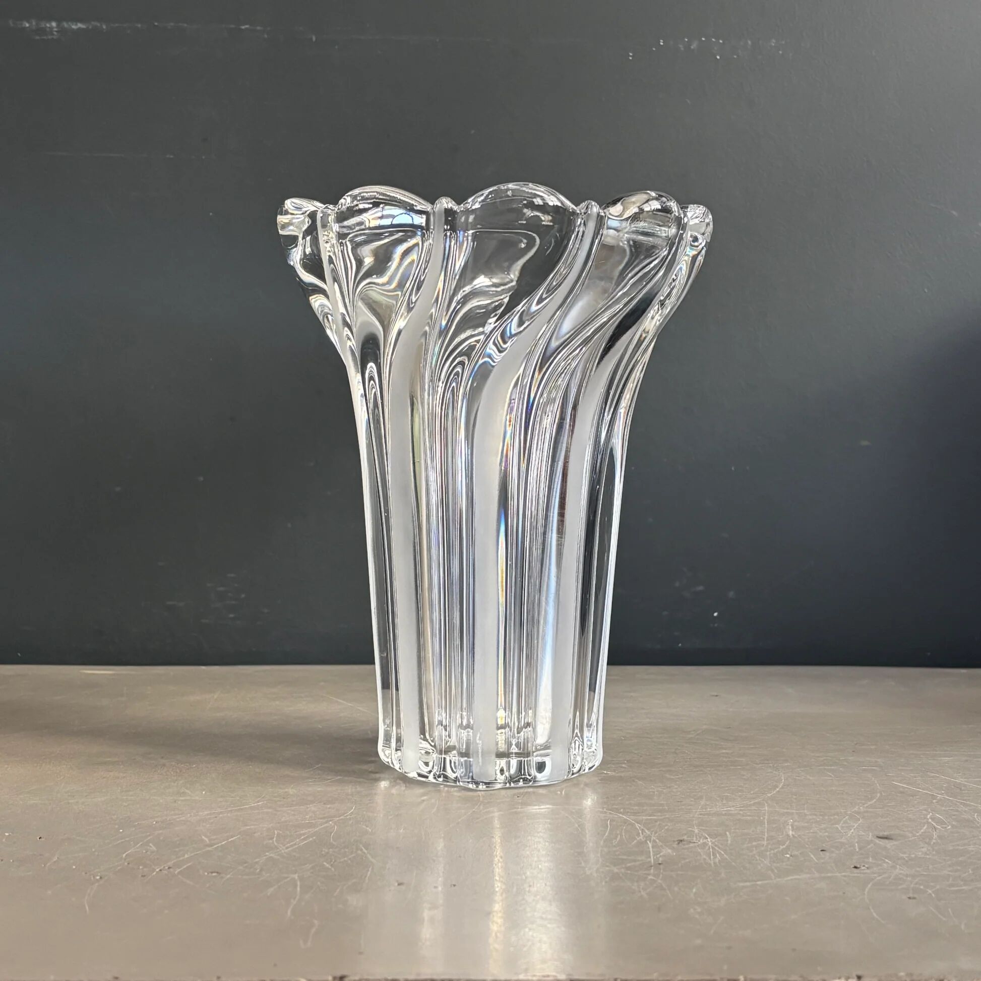 Vase en cristal art-déco 20cm - Ref 1329