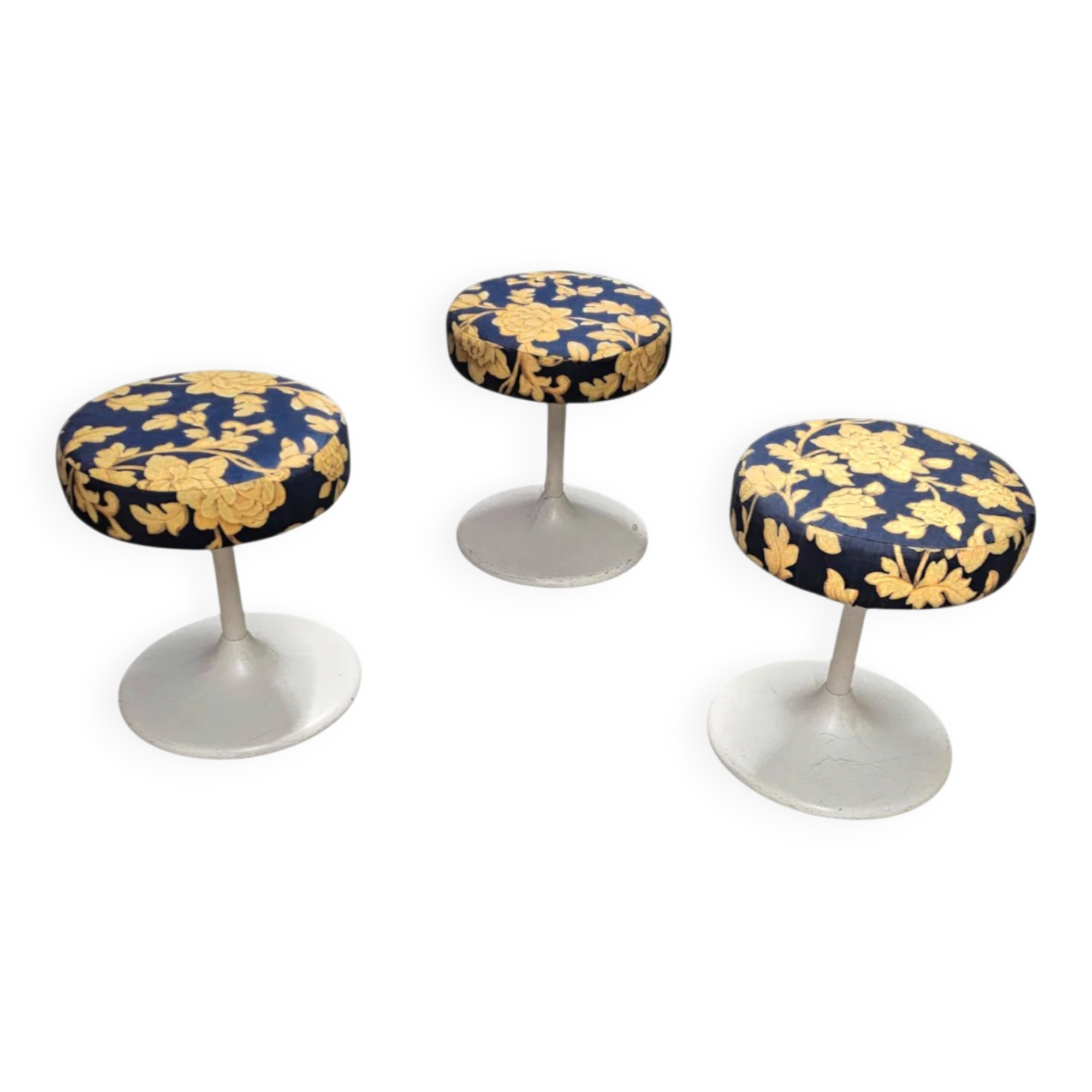 3 x tabouret Lusch / années 1970