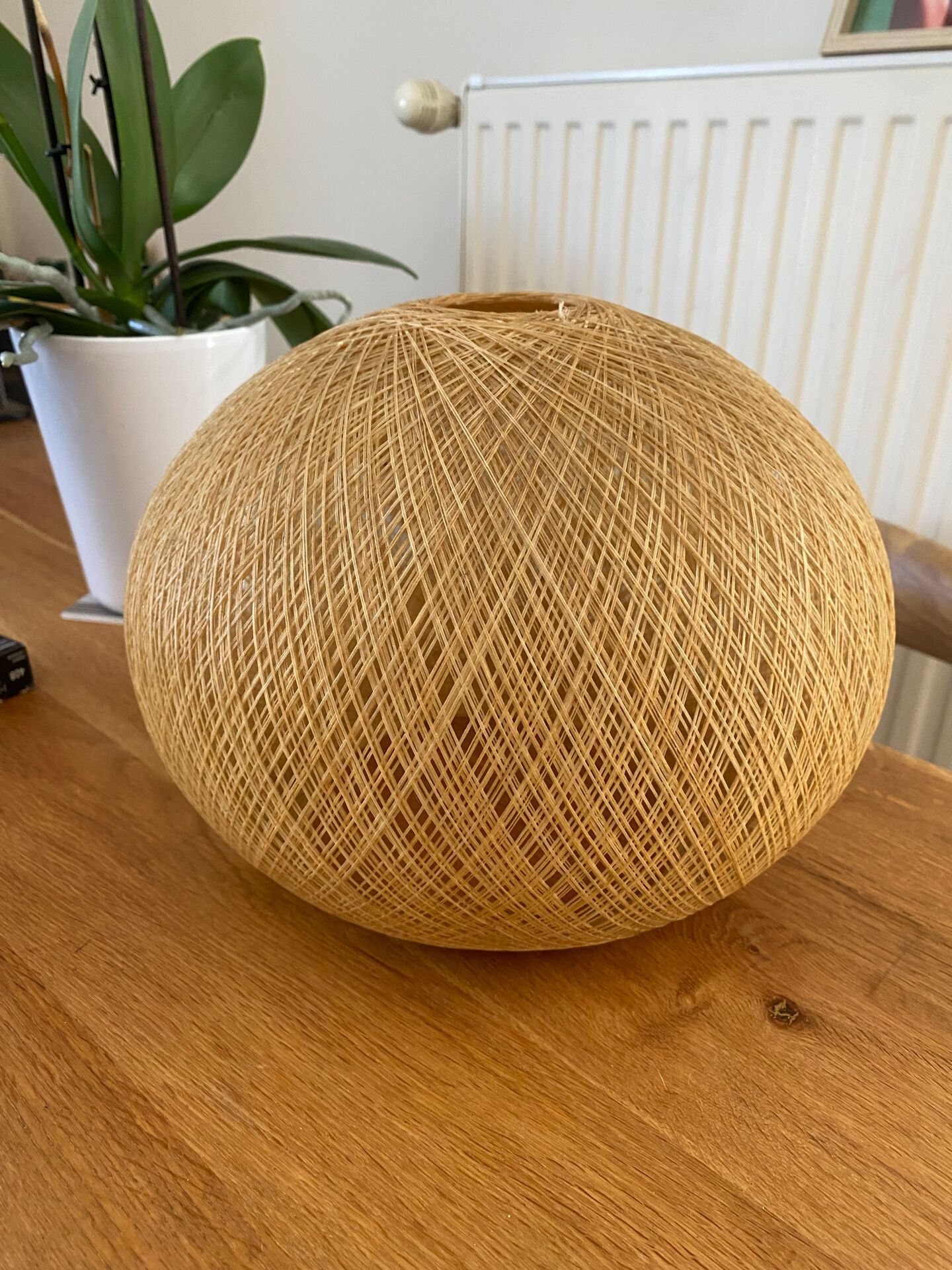 Suspension boule vintage en fil de nylon