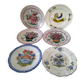 Rooster plates & baskets, earthenware in the spirit of a French bistro.