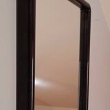 Square black plastic mirror