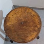 Tabouret métal & bois dans le style de Rowac années 1950/60. industriel