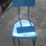 Lot of four plexi chairs design by Rex