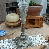 Footed vase in regula and molded glass