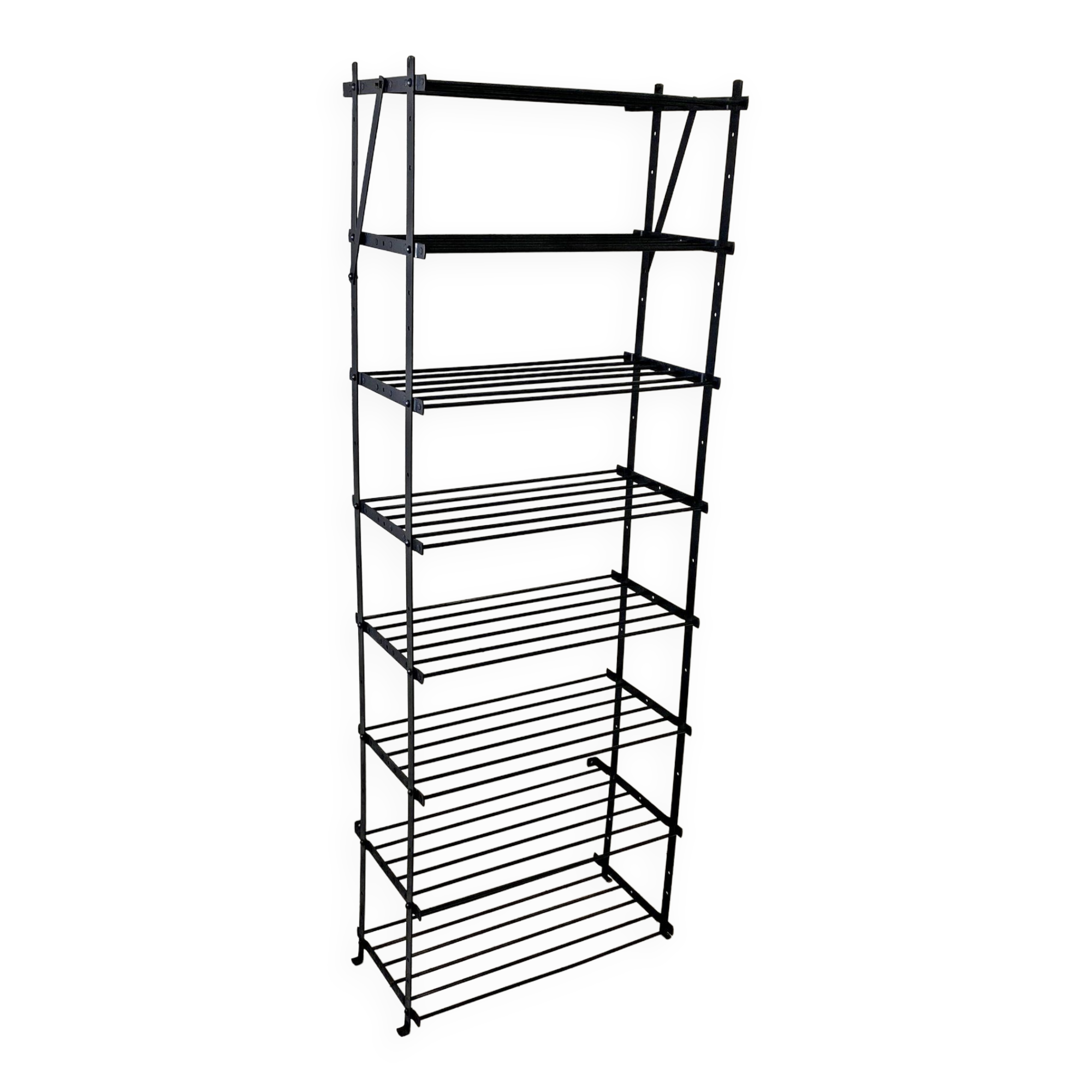 Industrial black shelf
