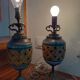 Pair of feet of vintage pineapple lamp