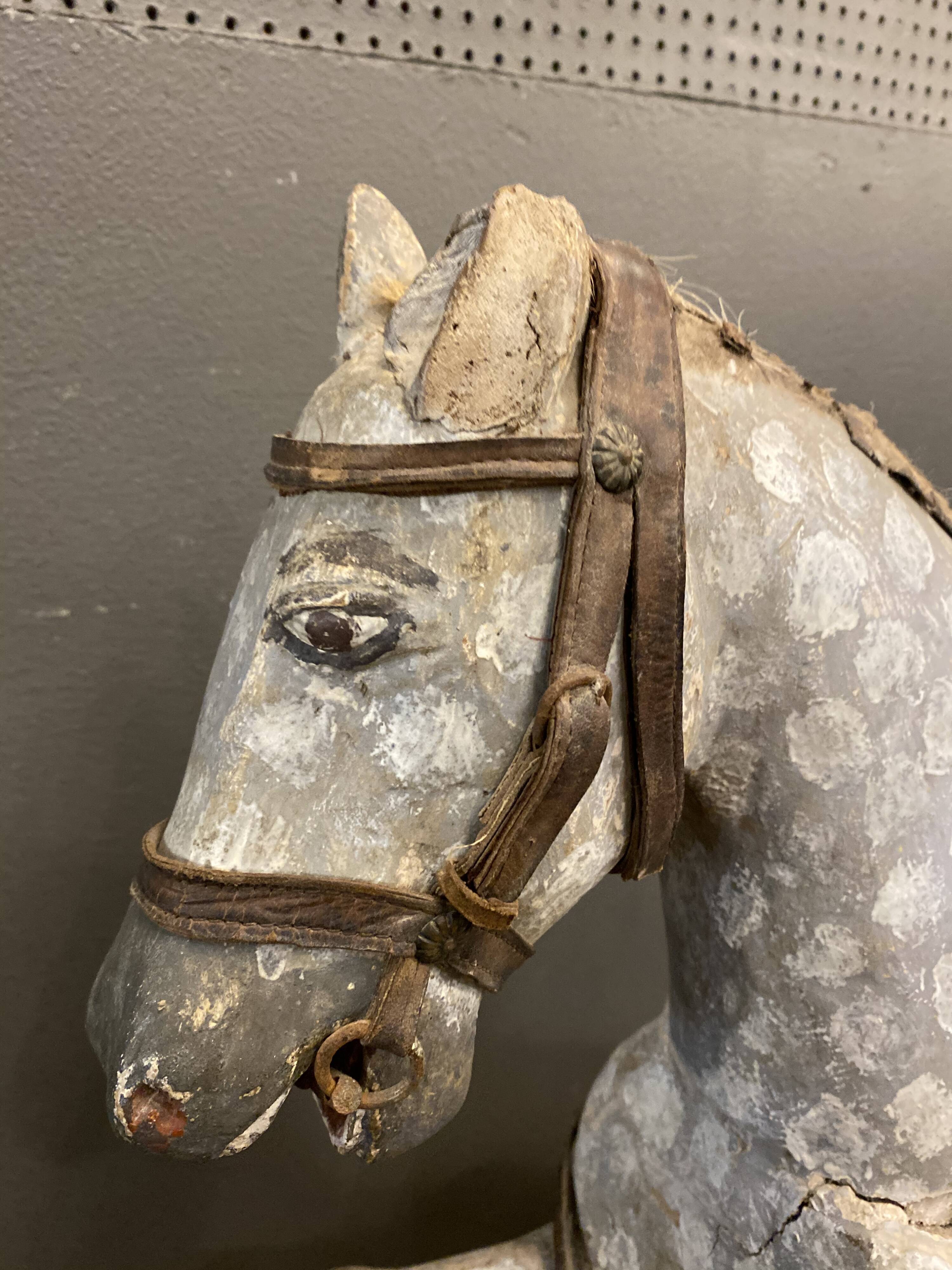 Wooden rocking horse 1900