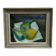 Swedish Original Oil on Panel – "Pears" by Elfrén – Signed – Vintage and Framed