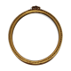 Miroir doré ovale en bois vintage fixation chenets métal d’origine dimension : H-45cm-L-33cm- Pr-2,5