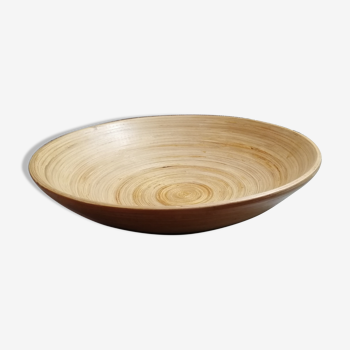 Vintage fine wooden salad bowl