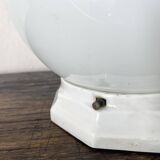 Art Deco ceiling light in opaline and ceramic