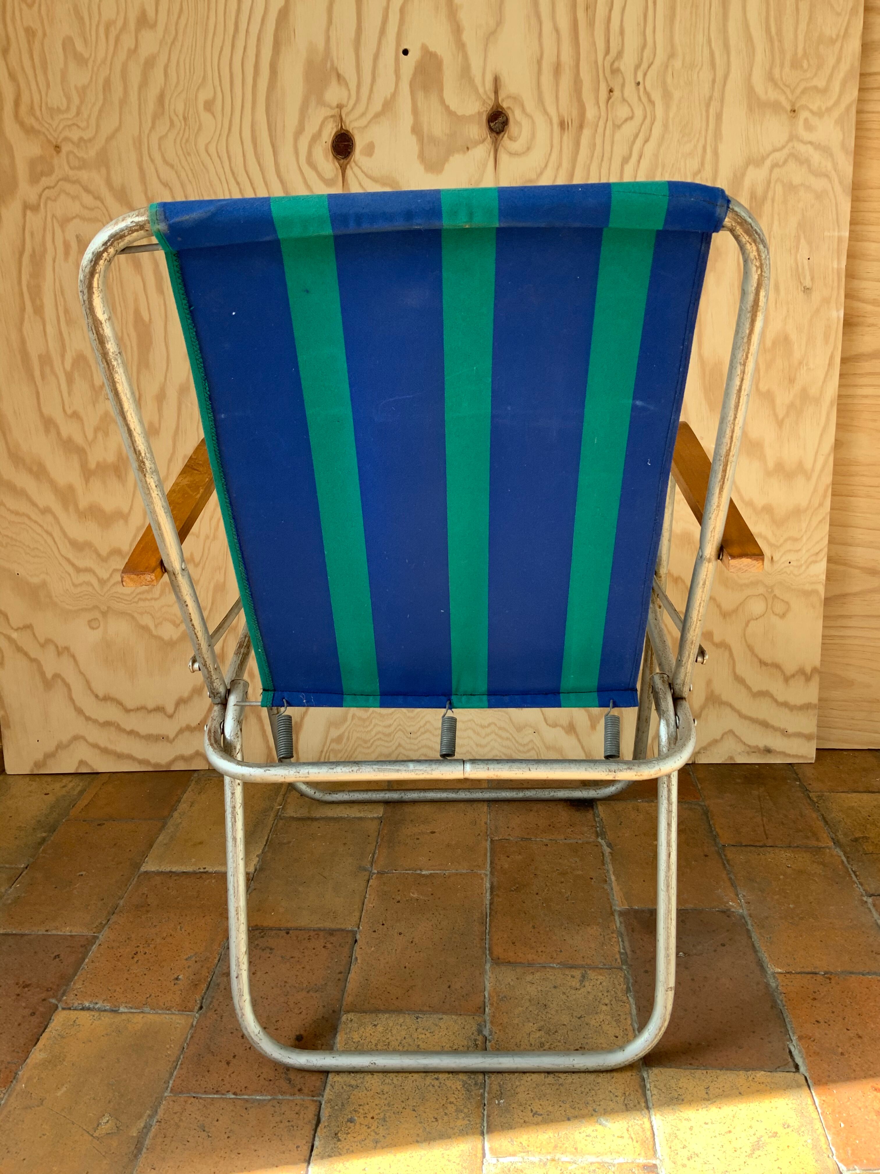 Fauteuil de camping vintage
