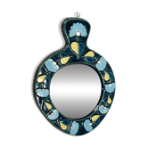 Ceramic mirror by Mithé Espelt, 1960s