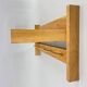 Mid-century Coat Hanger with Folding Shelf, Czechoslovakia