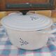 Le Creuset collection, old enamelled cast iron casserole, beautiful condition