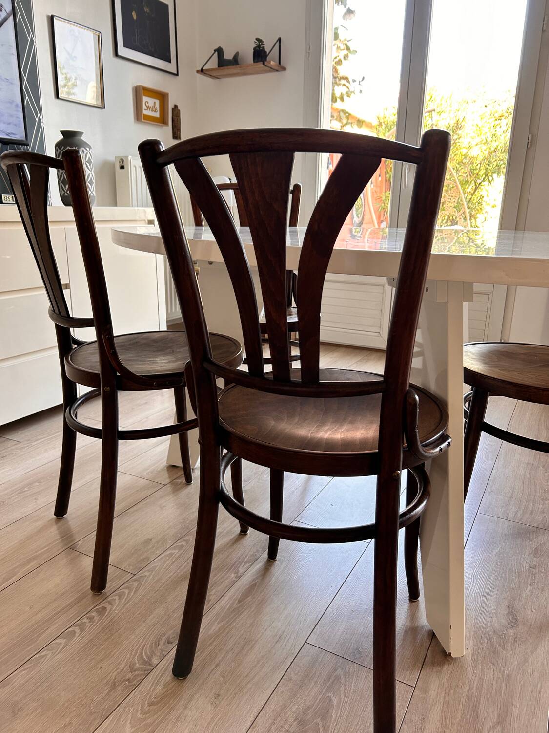 4 bistro chairs 1950