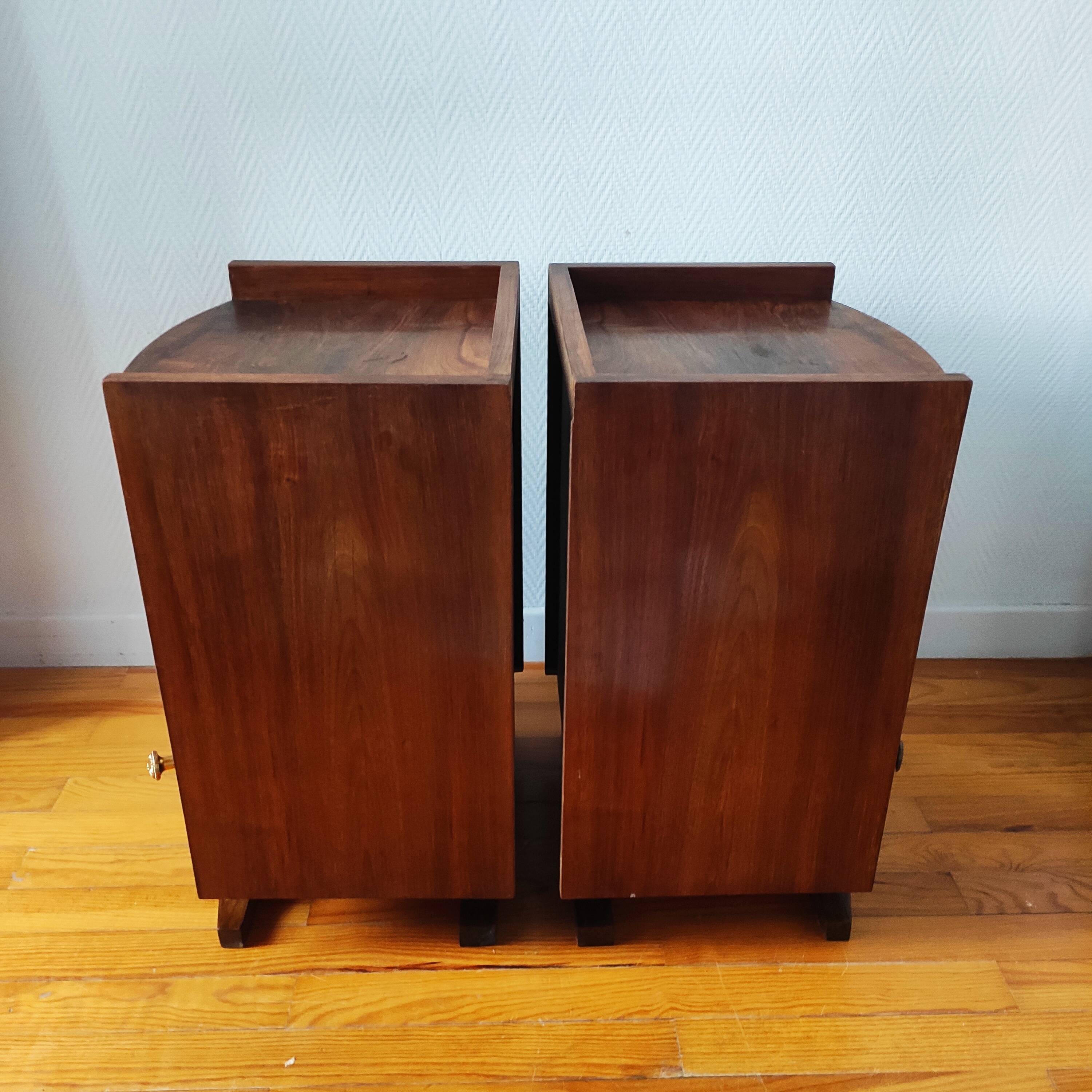 Pair of Art Deco bedside tables