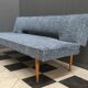 Blue and black fabric daybed Miroslav Navratil, 1960s