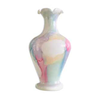 Harlequin vase pastel colors MURANO