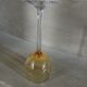 4 antique crystal stem glasses