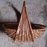 Large vintage wicker basket