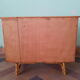 Commode vintage rotin et bambou années 50