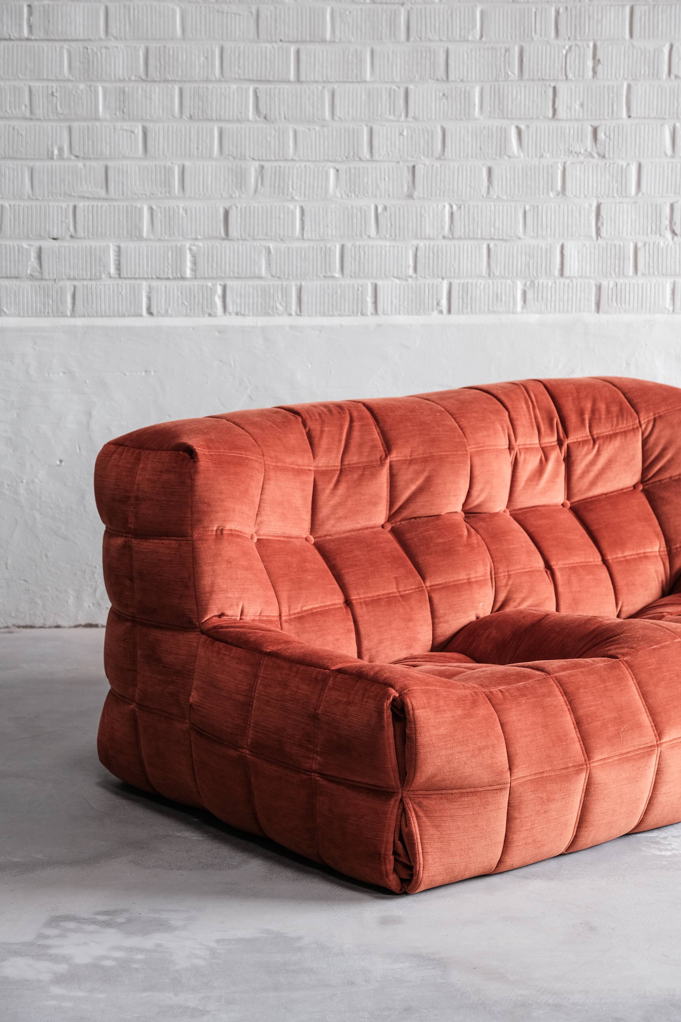 Kashima 2-seater, by Michel Ducaroy for Ligne Roset, 1980s