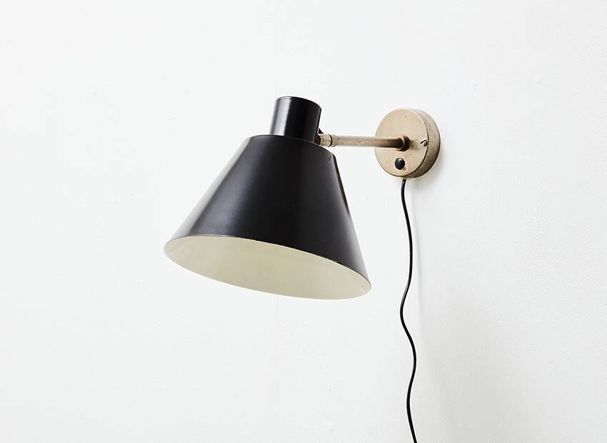 H. Fillekes Rare Wall Lamp Model WL3 for Artiforte 1950s