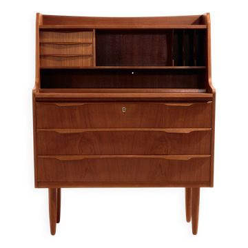 Restored teak cylinder desk