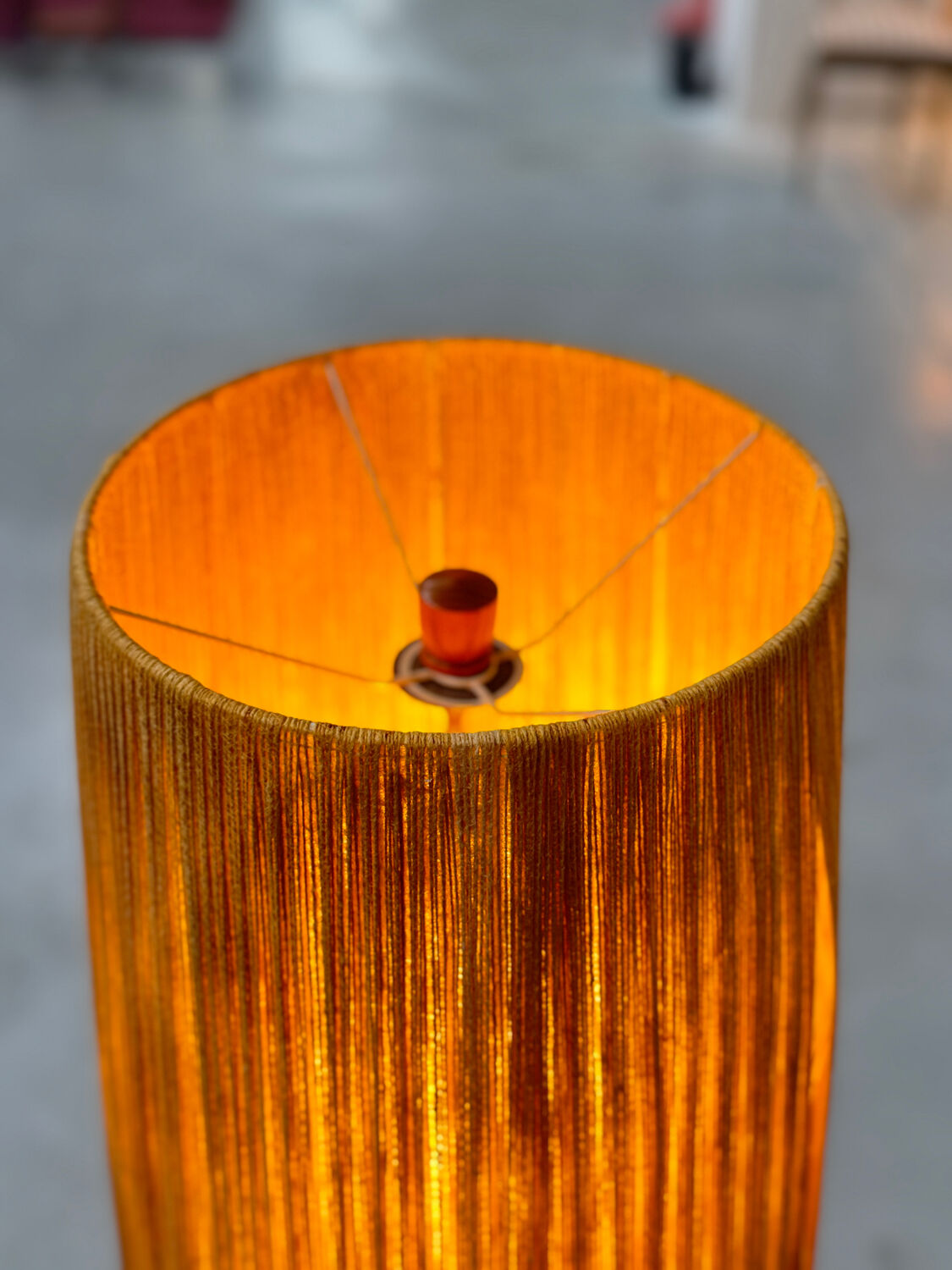 Wooden floor lamp by Temde, West Germany, 1960s