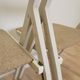 Set of 4 Vintage Wooden Folding Lounge Chairs: Beige Fabric, STOL Kamnik 1970