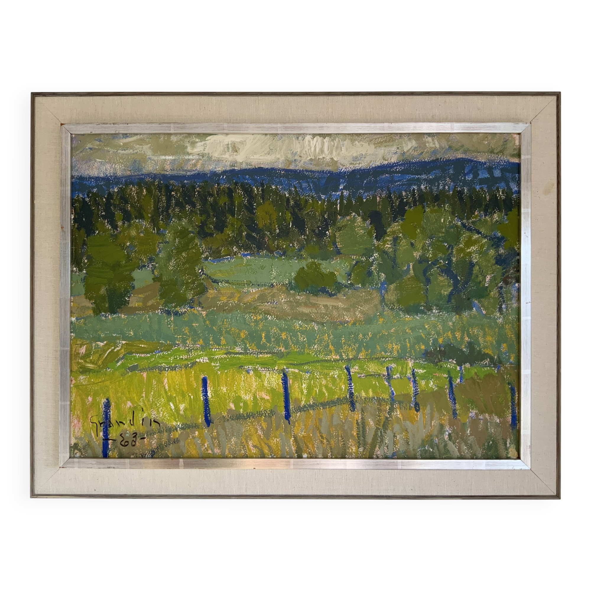Vintage Painting Landscape signed by Svan Grandin (1906- 1982)