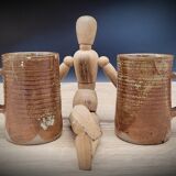 Duo of stoneware cups