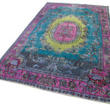 Hand-knotted contemporary oriental 1970s 174 cm x 298 cm multicolor carpet