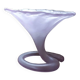 Blown glass cup