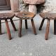 Tabourets en pins massif